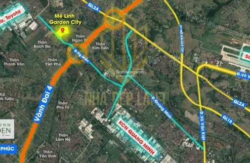 đất VÀNH ĐAI 4 khu đất đấu giá Bạch đa Kim Hoa MÊ LINH , HÀ NỘI cam kết bán đúng giá chủ thu